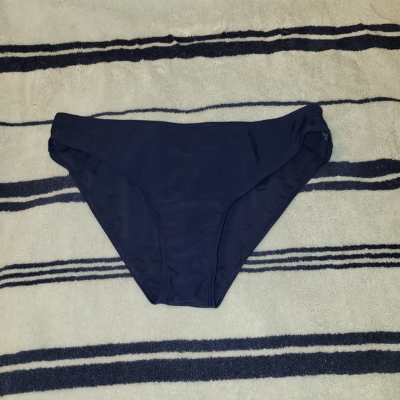 Navy Blue Halter Dress - Picture 6 of 7